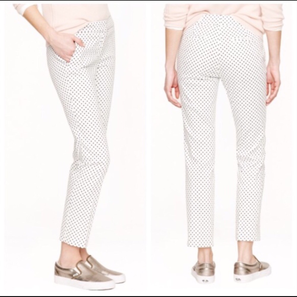 J. Crew 10 Campbell Ankle Pant Triangle Print - Picture 2 of 6